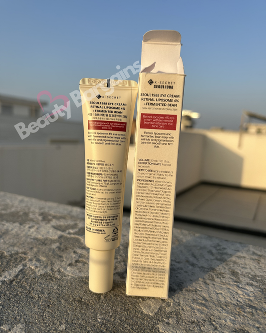K-SECRET SEOUL 1988 RETINAL LIPSOME 4% + FERMENTED BEAN EYE CREAM 30 ML