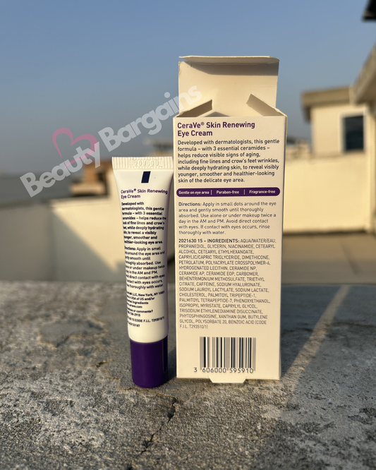 CERA VE SKIN RENEWING EYE CREAM.