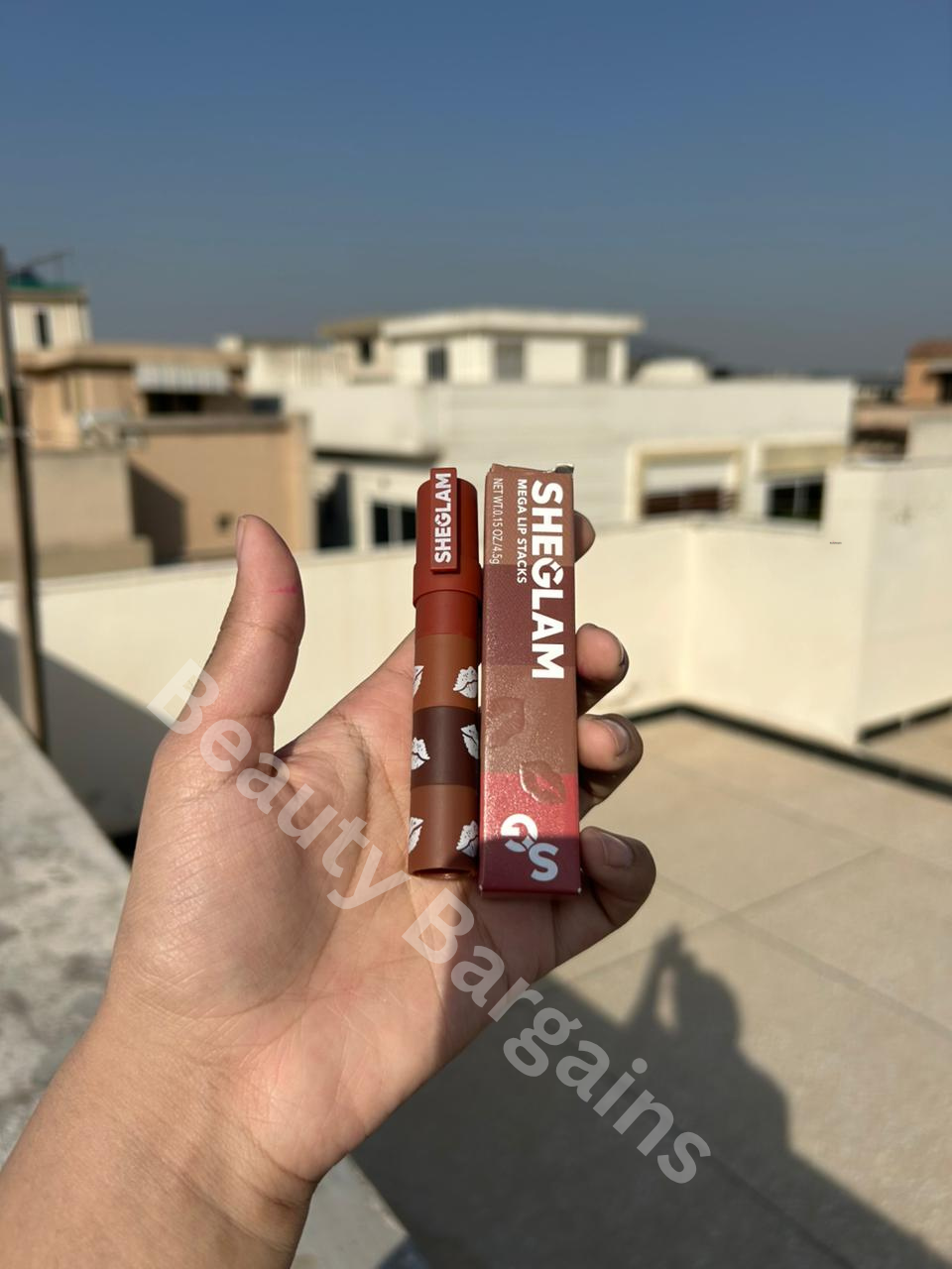 Sheglam Mega Lip Stacks-Brown-Brownie Stack