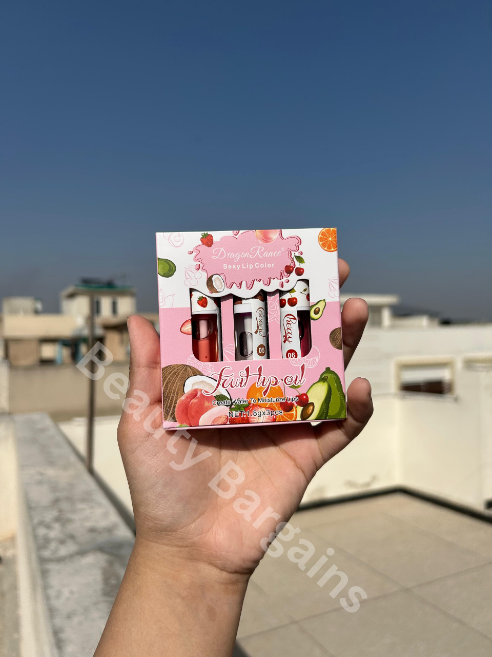 Dragon Ranee 3pcs Fruit Lip Oil