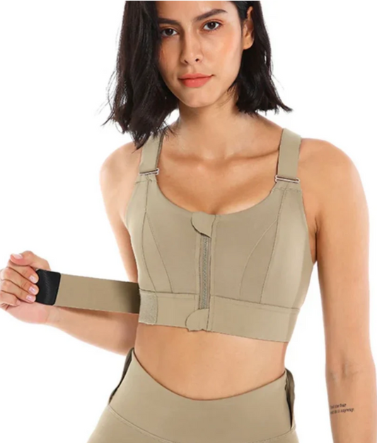 Front Zipper Sports Bra (Free size) Premium Stuff