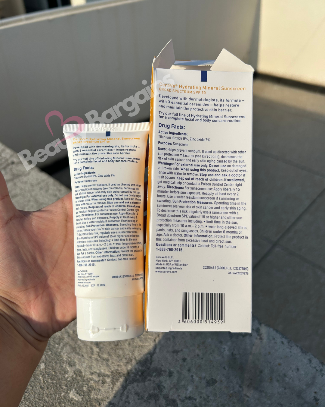 CERA VE HYDRATING MINERAL SUNSCREEN. 75 ML