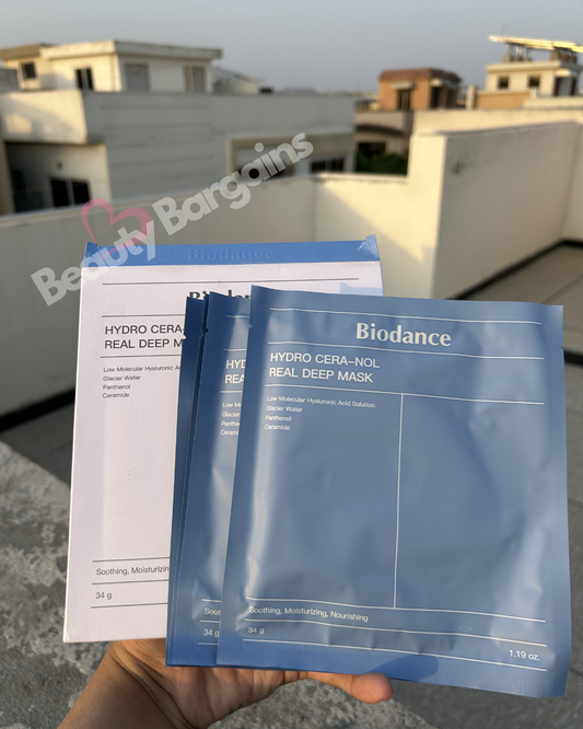 BIODANCE HYDRO CERA NOL PACK OF 4 SHEET MASKS.
