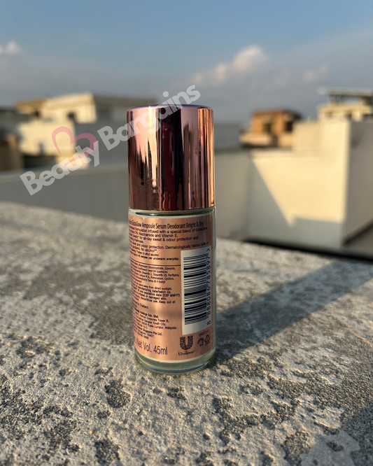 VASELINE GLUTAGLOW BRIGHT & DRY AMPOULE SERUM DEODORANT 45 ML.