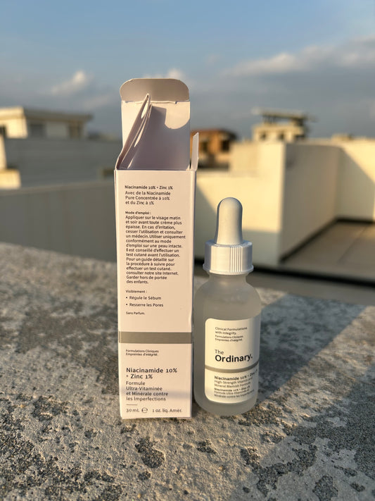 THE ORDINARY NIACINAMIDE 10% ZINC 1% 30 ML SERUM.