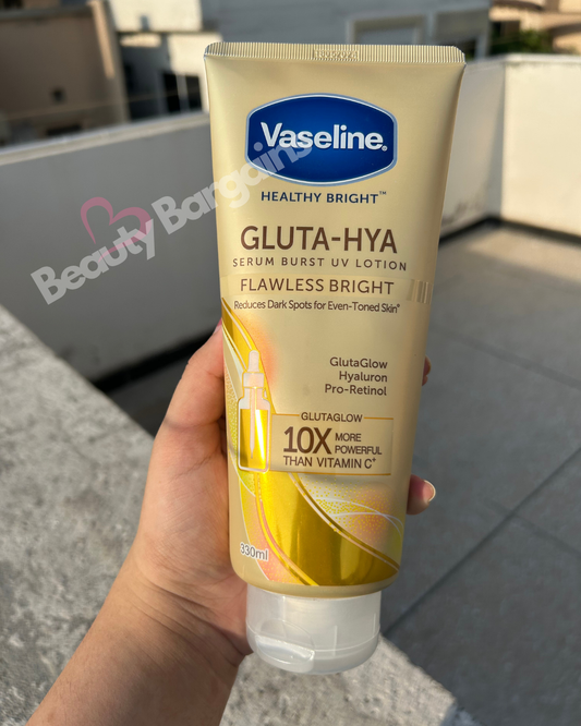 VASELINE GLUTA-HYA FLAWLESS GLOW SERUM BURST UV LOTION 300 ML