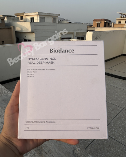 BIODANCE HYDRO CERA NOL PACK OF 4 SHEET MASKS.
