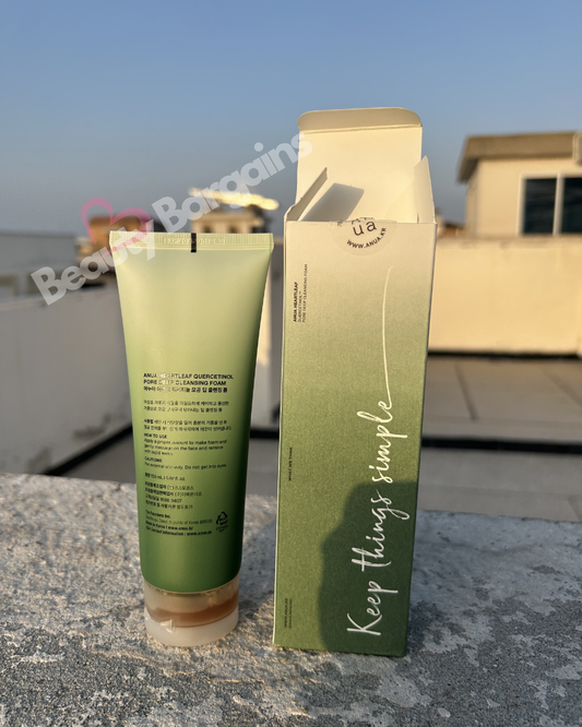 ANUA HEARTLEAF QUERCETINOL PORE DEEP CLEANSING FOAM 🌿✨