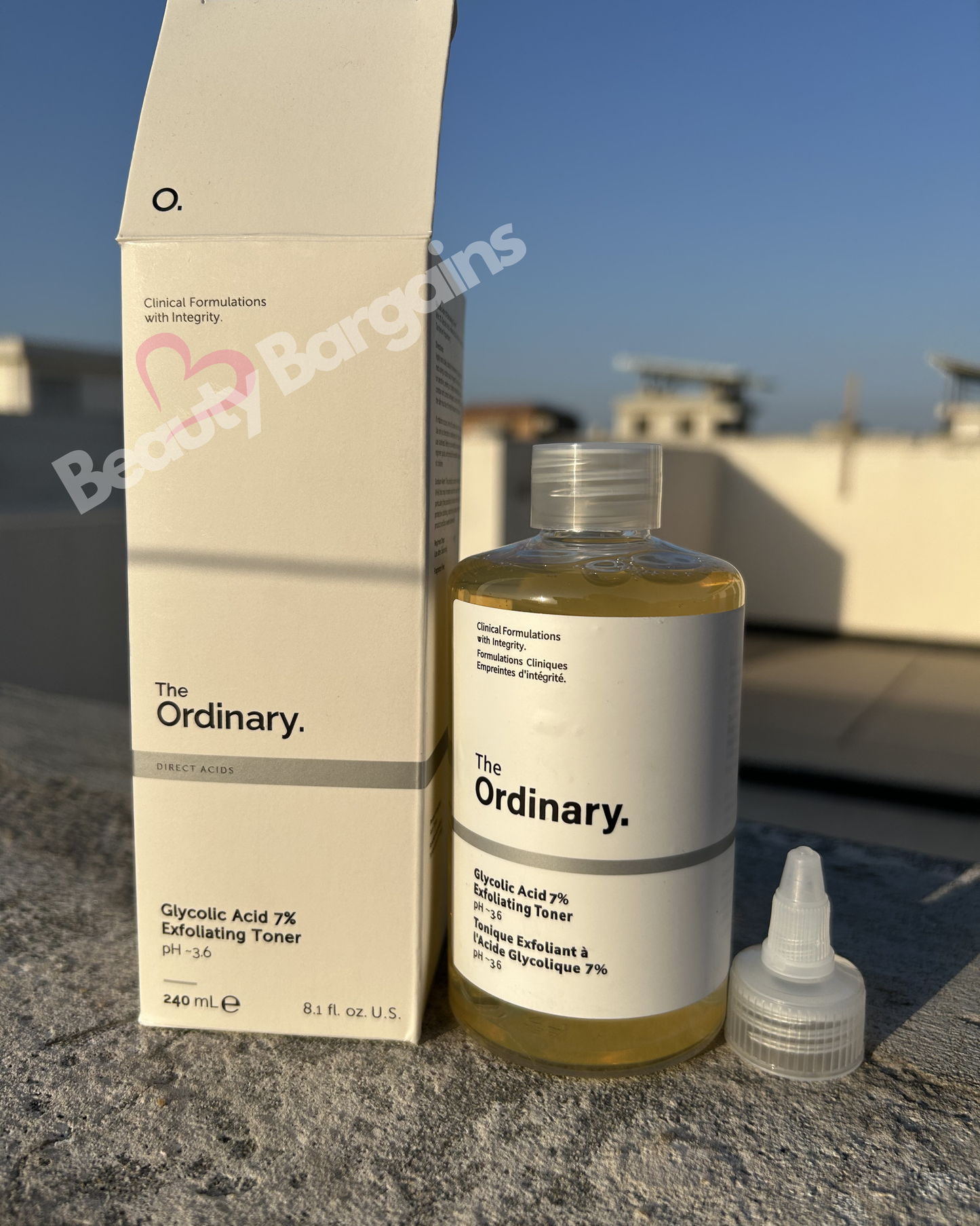 THE ORDINARY GLYCOLIC ACID TONIC SOLUTION 240 ML BIG SIZE.