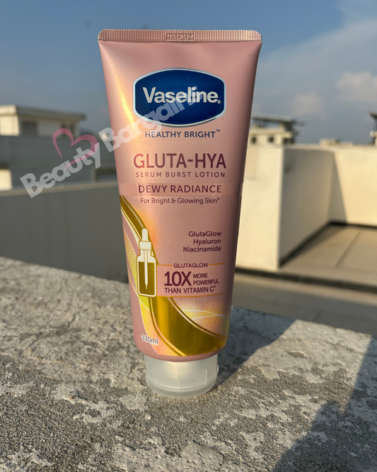 VASELINE GLUTA-HYA DEWY RADIANCE SERUM BURST LOTION 330 ML FULL SIZE.