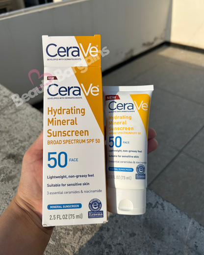 CERA VE HYDRATING MINERAL SUNSCREEN. 75 ML