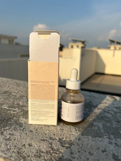 BEAUTY OF JOSEON SERUM INCLUDING GINSENG AND SNAIL MUCIN