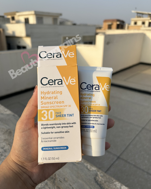 CERA VE HYDRATING MINERAL ULTRA SHEER TINTED SUNSCREEN SPF 30 50 ML