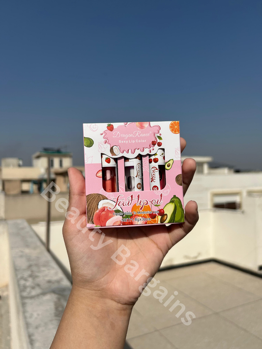 Dragon Ranee 3pcs Fruit Lip Oil