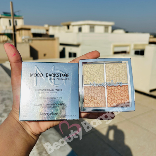 Moco Backstage Glow Face Palette – Enlumineur & Blush